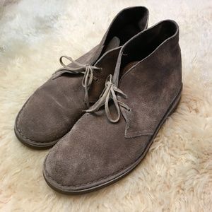 clarks desert boot mushroom suede